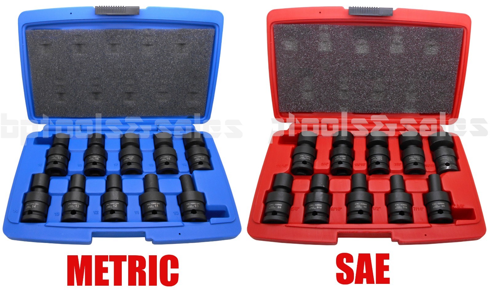 20pc 1/2″ DR. (METRIC & SAE) SHALLOW UNIVERSAL IMPACT BALL SWIVEL SOCKET SET