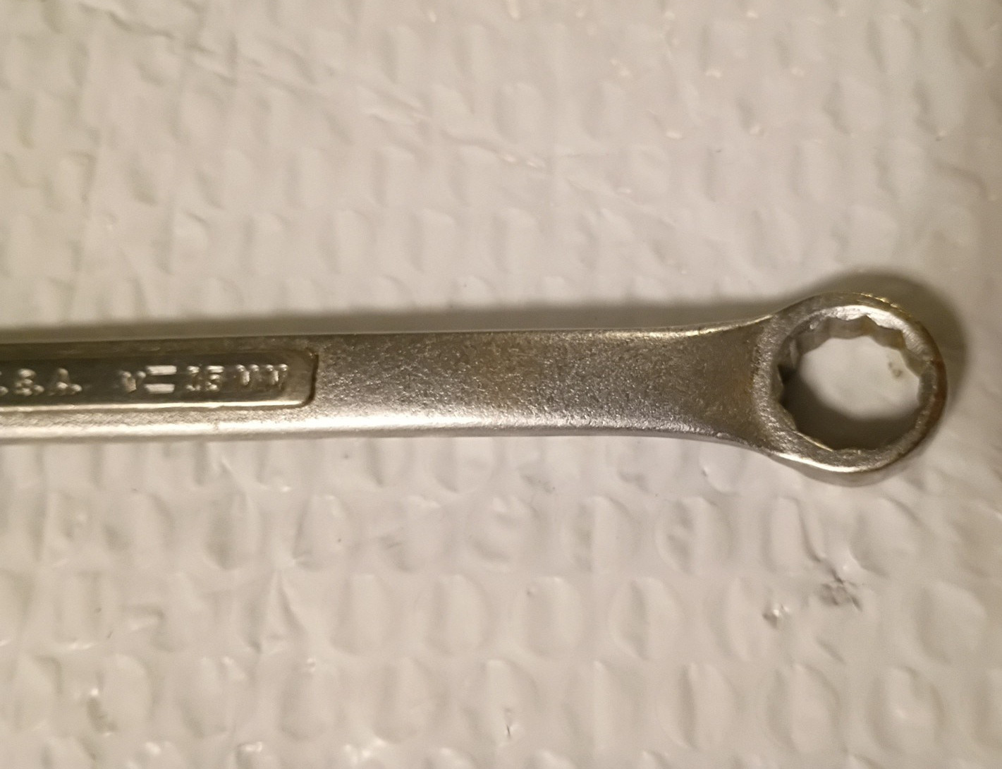 CRAFTSMAN TOOLS USA V, 13MM. x 15MM. DBL. BOX WRENCH, 9.5″ LONG, 12 POINT.