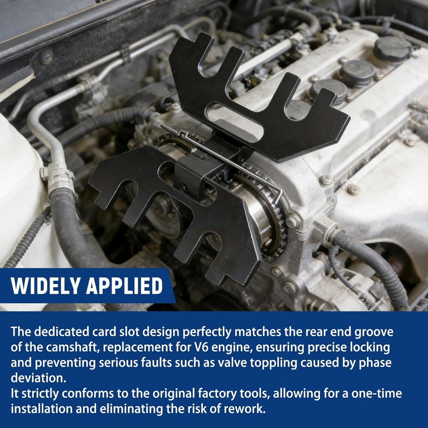 Durable Camshaft Holding Tool Kit for V6 Engines with Timing Alignment Features