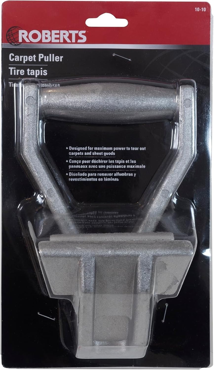 Die-Cast Aluminum Carpet Puller with Serrated Grip – Easy Operation