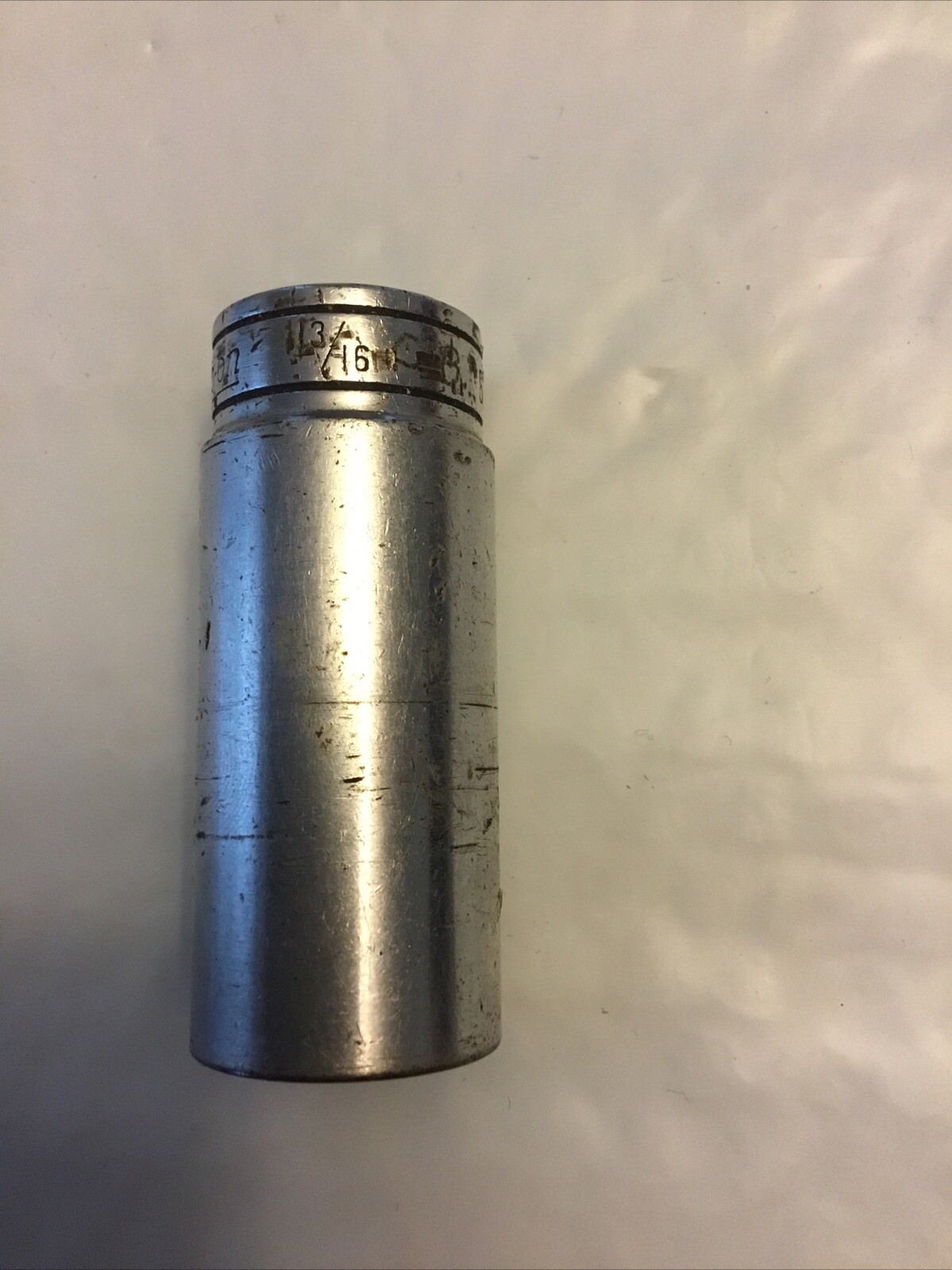 Snap-on Tools SF-261 13/16” 3/8″ Drive Deep Chrome 12-point Socket Used