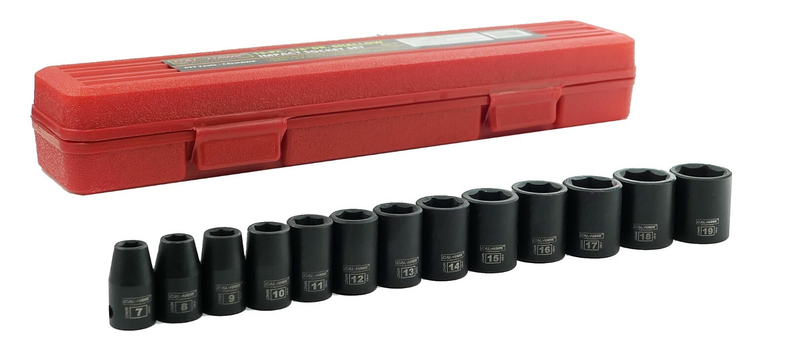 13 pc 3/8″ Dr. 6 POINT Metric Shallow Impact Socket Chrome Vanadium CRV Set