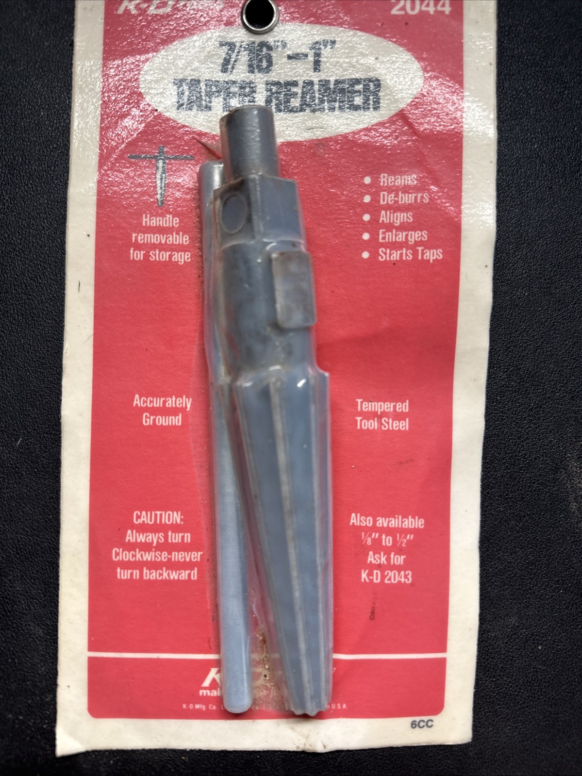 NEW OLD STOCK KD Tools 2044 7/16″ – 1″ reamer KD 2044 USA