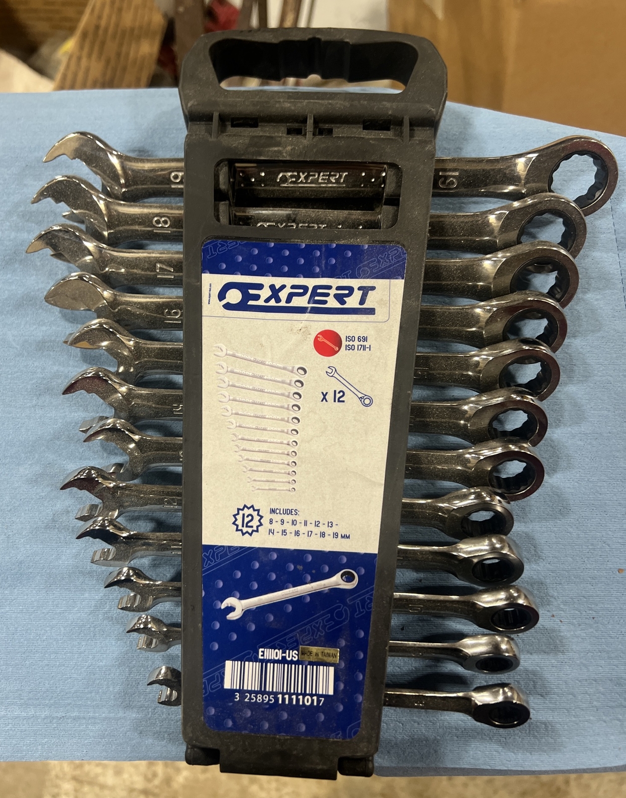 EXPERT 12pc Metric Fast Ratchet Spanner Wrench Set 8-19mm E111101 Mac Tools NEW