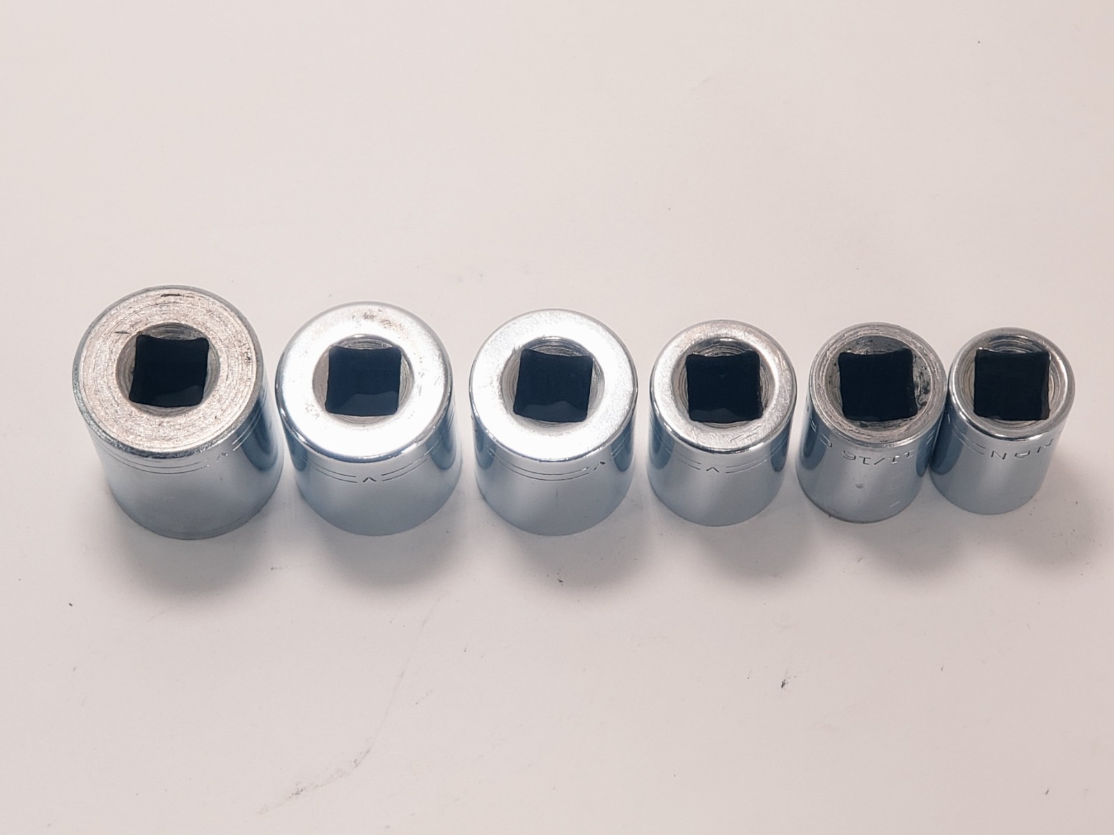 6 Craftsman Socket 1/2” Drive =V= Series 12pt 5/8″,11/16″,3/4″, 7/8″, 15/16″, 1″