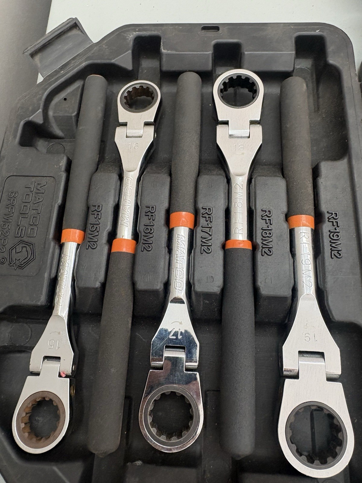 Matco Tools Ratcheting Flex Head Wrench Set Srfm52p Srfm52p2
