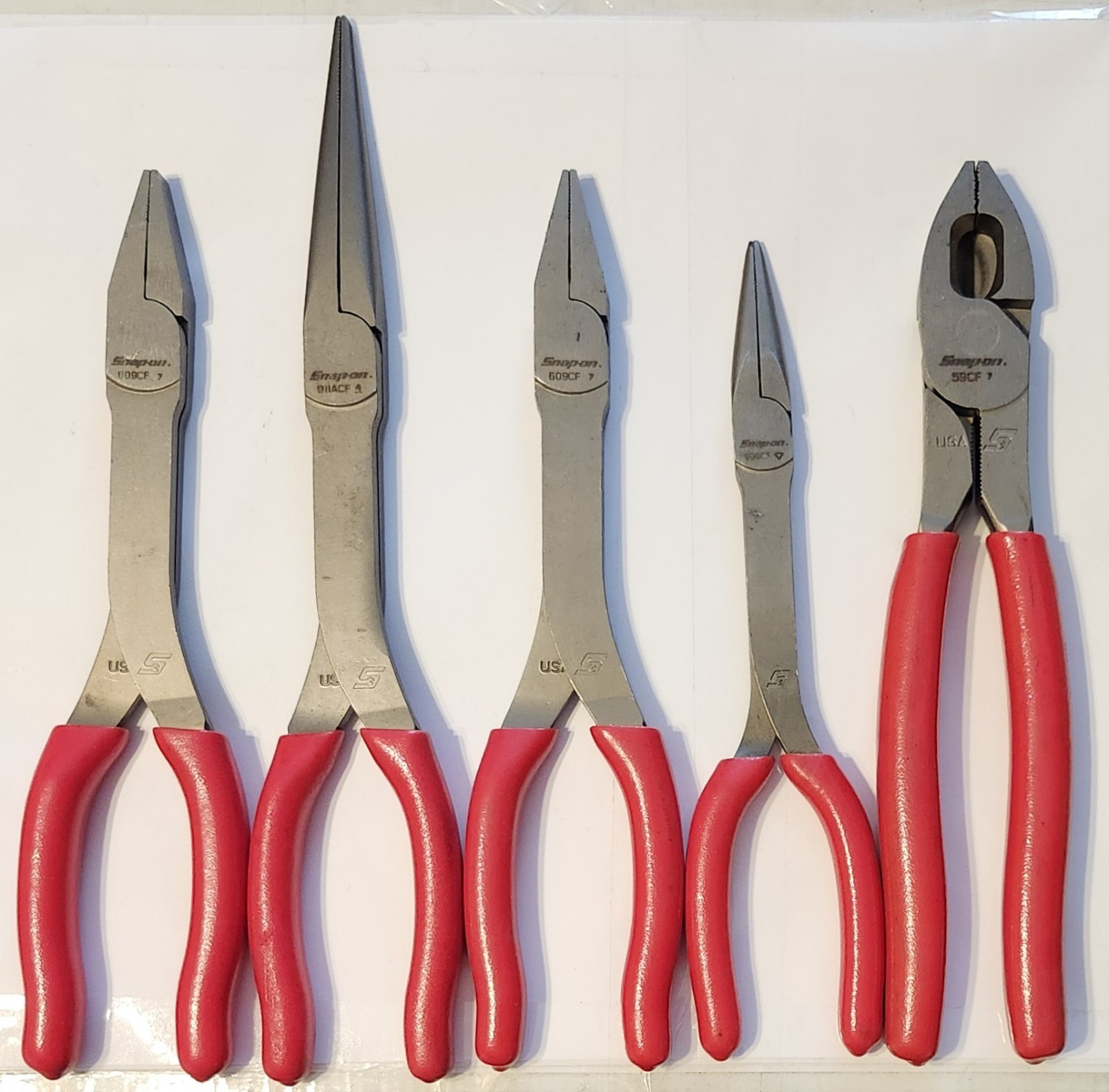 Random Snap On Tool Lot Screw Ratchet Driver Pliers Hammer Awl Snap Ring Retaini