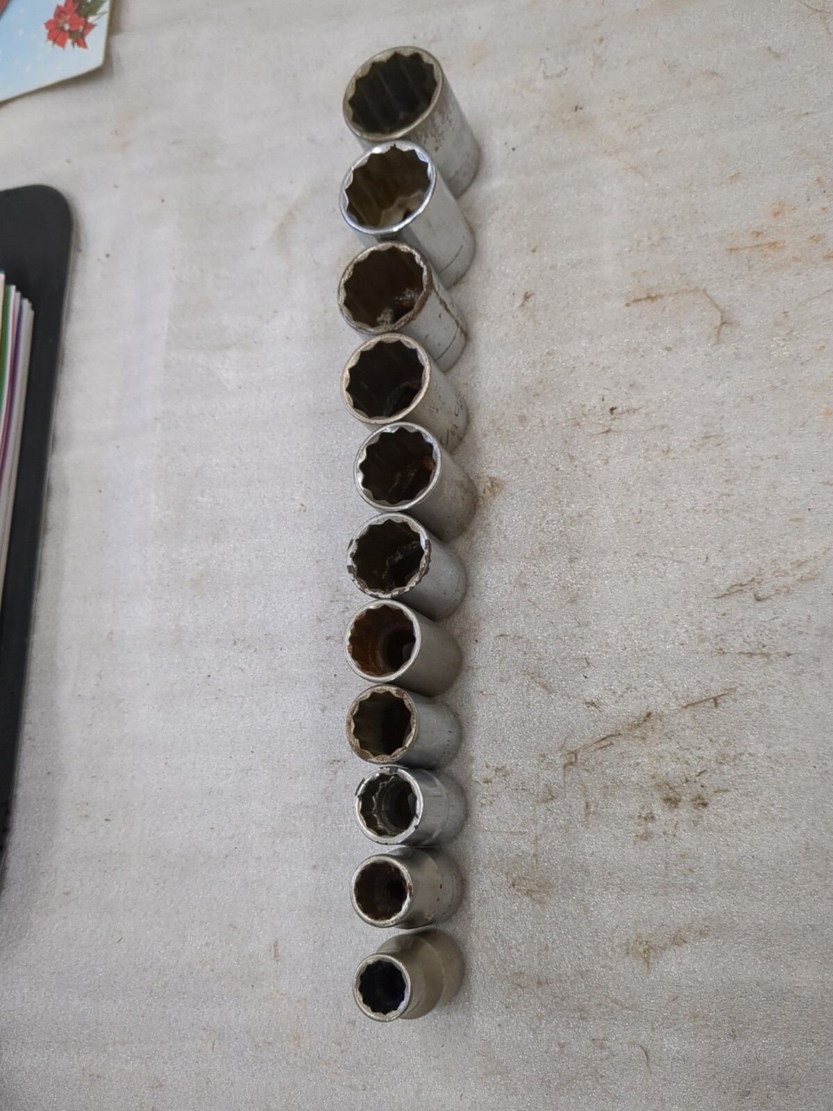Craftsman USA V VV G 11pc. 1/2dr. 12pt. Socket Set. 7/16 Thru 1-1/16