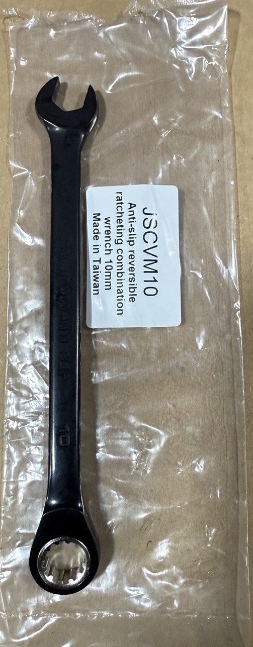 Proto 10mm Combination Reversible Ratcheting Wrench Spline Black JSCVM10 NEW