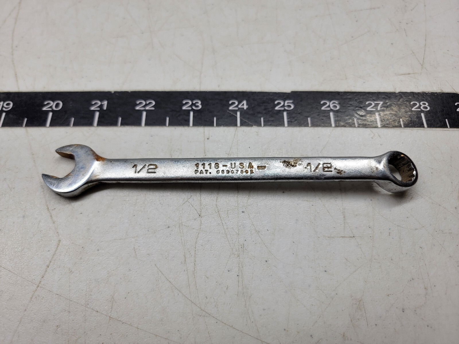 Wright Tools USA 1116 SAE 1/2″ Combination Wrench – Satin Finish – 12 Point b-x