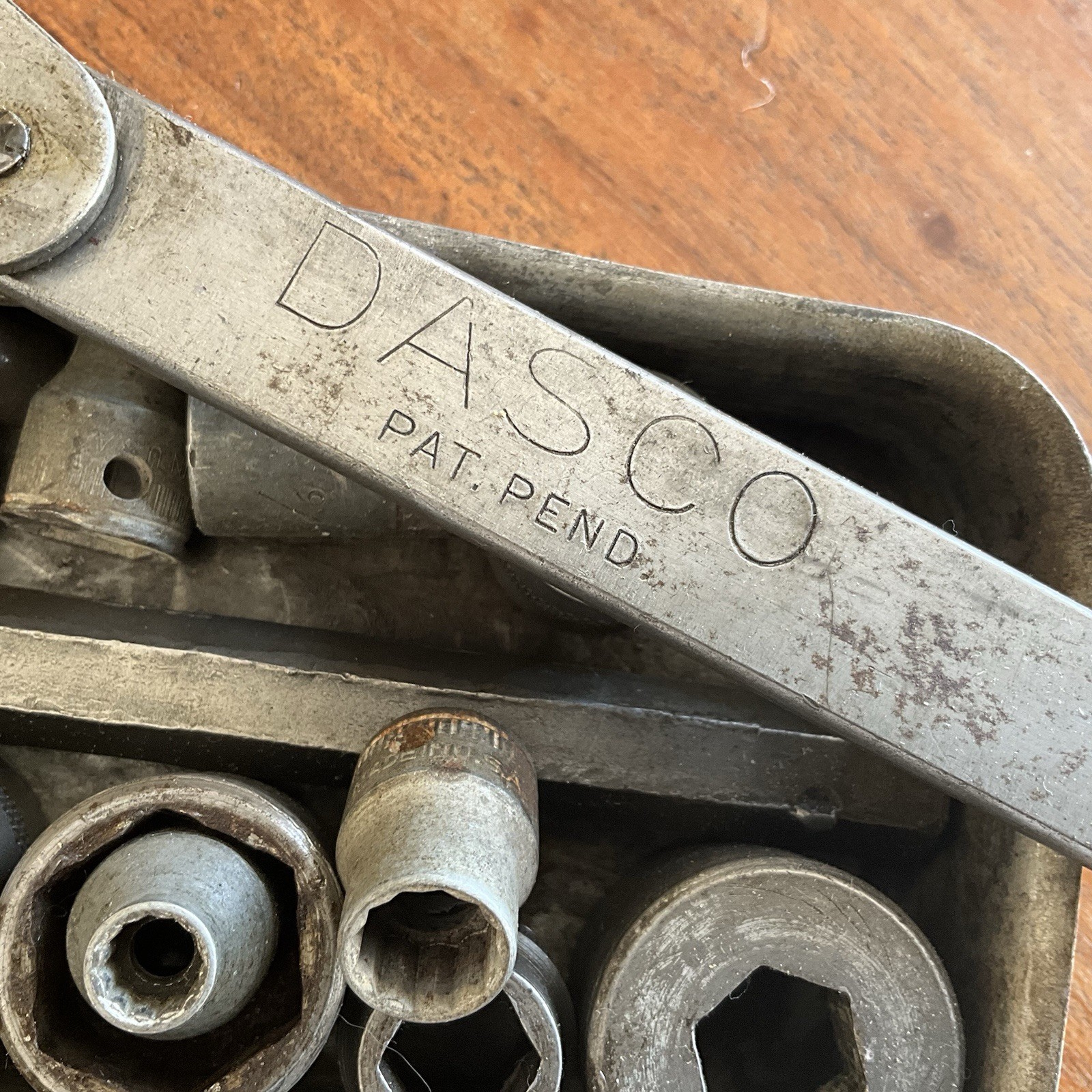 Rare 1930s DASCO Damascus Steel Products Corp SOCKET WRENCH SET