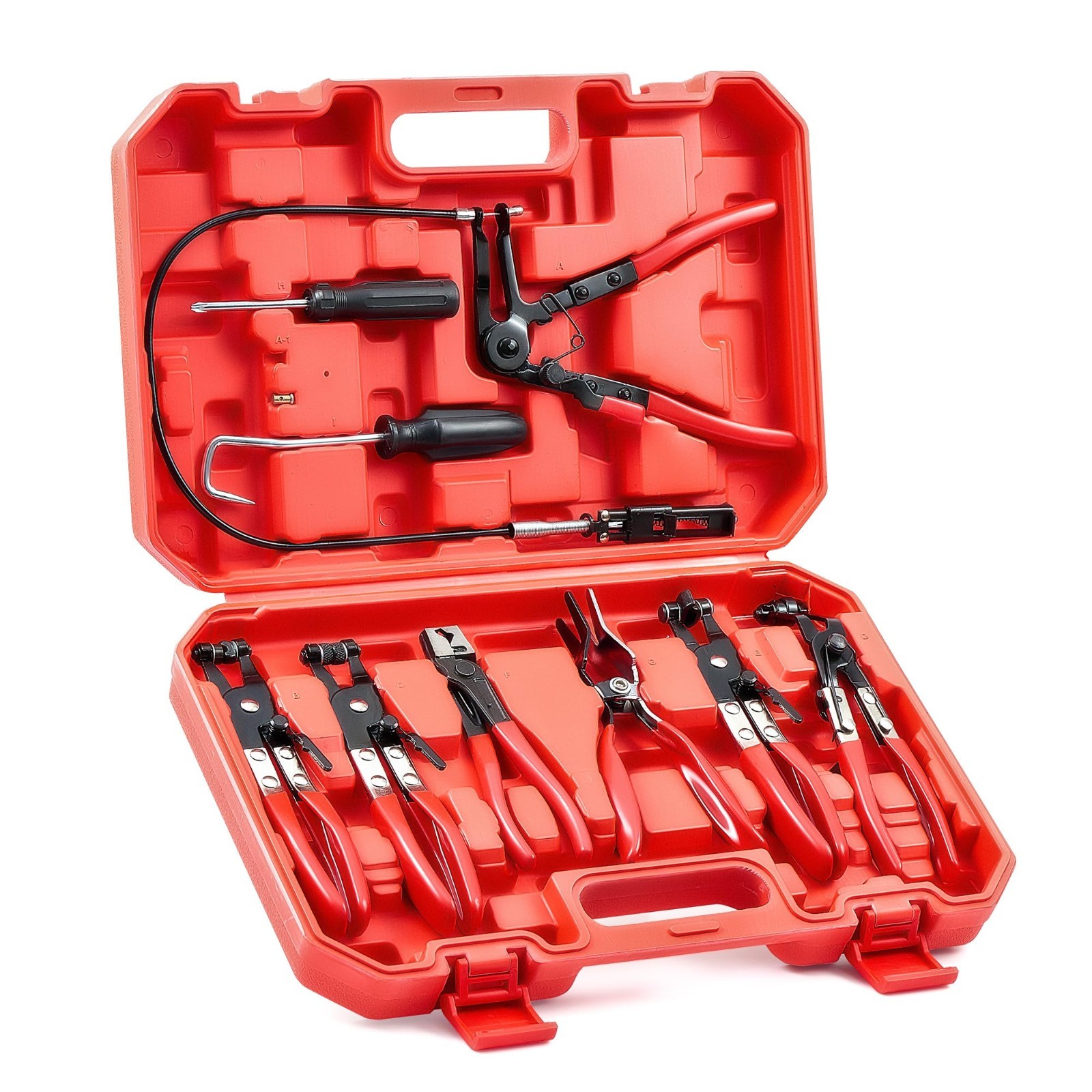 Long Reach Hose Clamp Pliers, Wire Spring Remover for Automotive Coolant & Radia