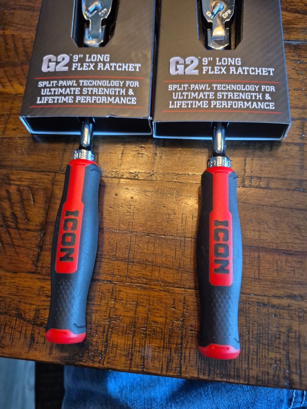 ICON 1/4» DRIVE G2 9» LONG FLEX RATCHET R1LFG [70450] [2] RATCHETS NEW