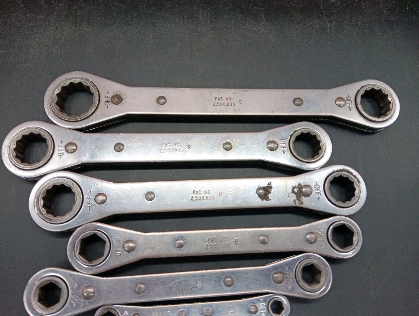 MATCO 6 PIECE Metric Ratcheting Box End Wrenches 7-8mm & 11-21mm *No 9-10mm