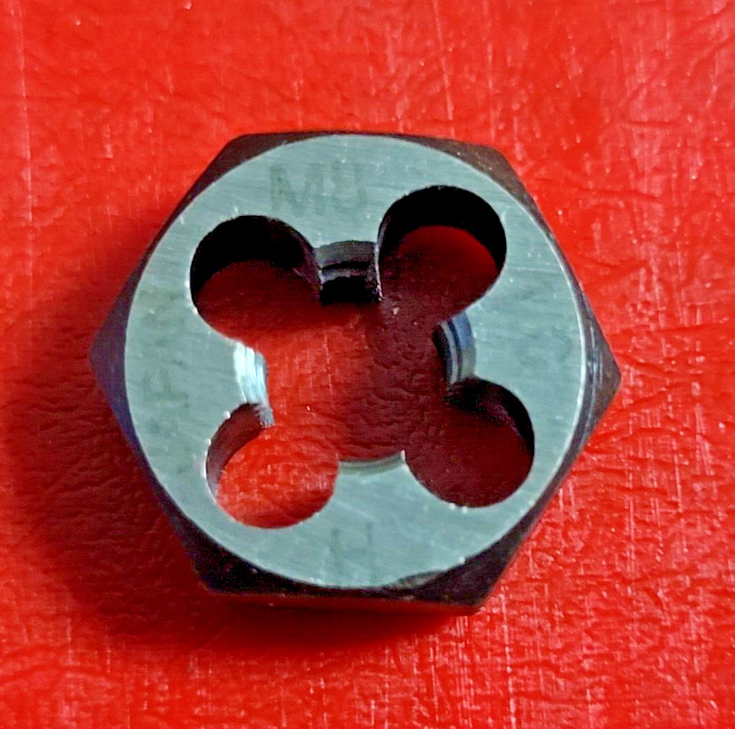 M8 X 1.0 8MM LEFT HAND x .68″ Hex Rethread Die Alfa MHD70759L CS LH Metric