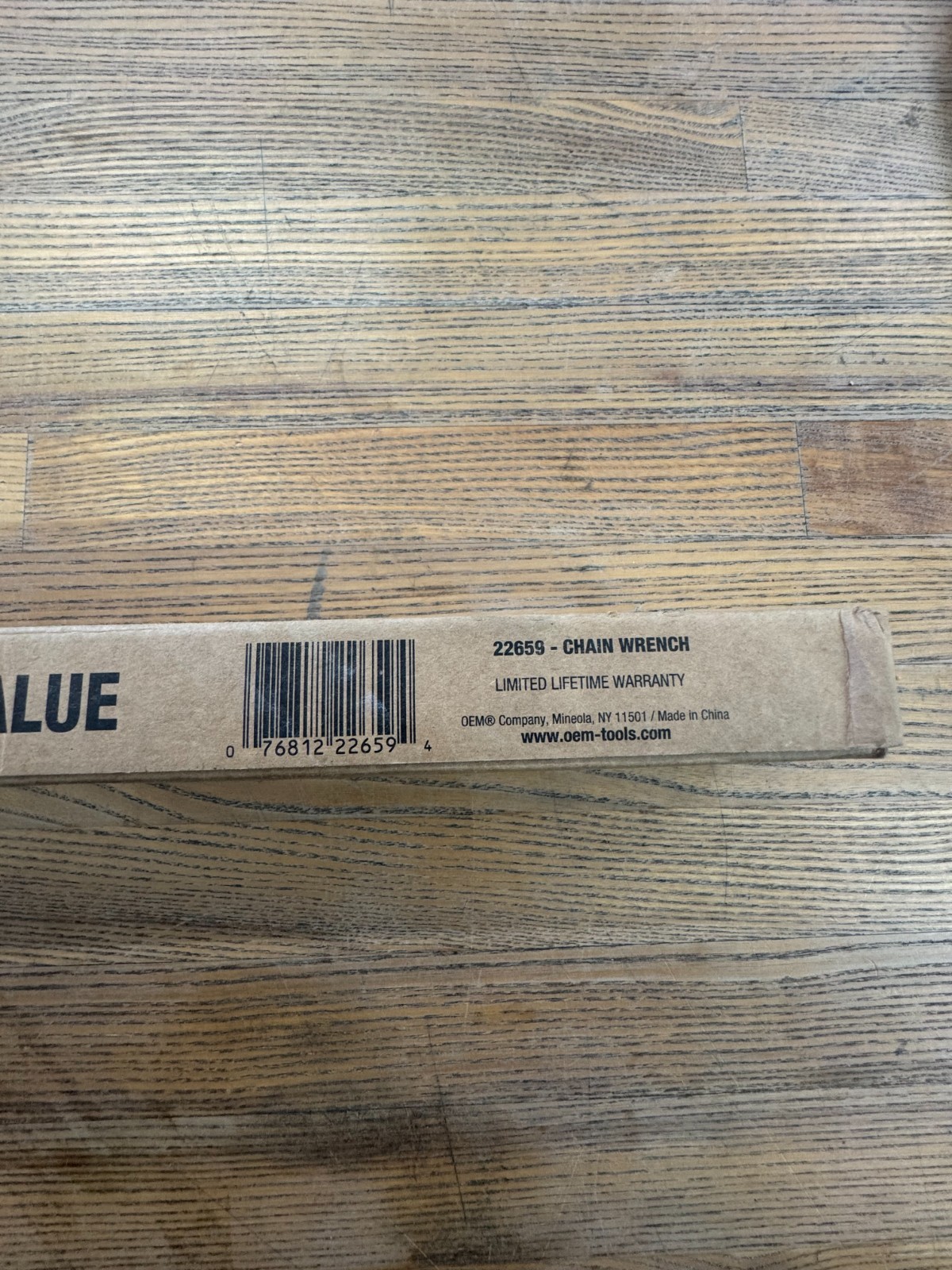 OEMTOOLS Chain Wrench 6″ Diameter 15″ I Beam Handle 22659 Brand New