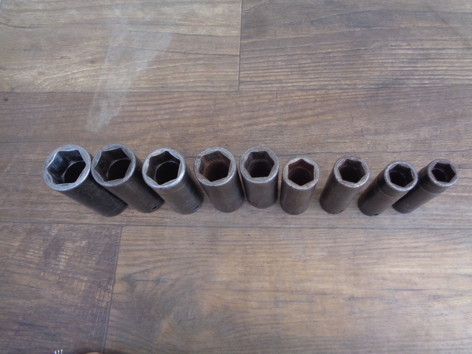 Snap-on Deep Impact Socket Set 1/2 Drive SAE 9/16 to 1-1/16″ SIM 9 Sockets