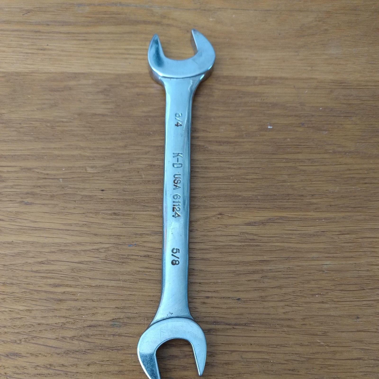 K-D USA 61124 3/4 In X 5/8 In SAE Open End wrench Vintage KD