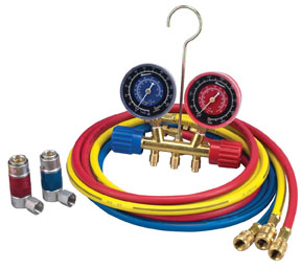 R134a Brass Manifold Hose Kit ROB-45111 Brand New!