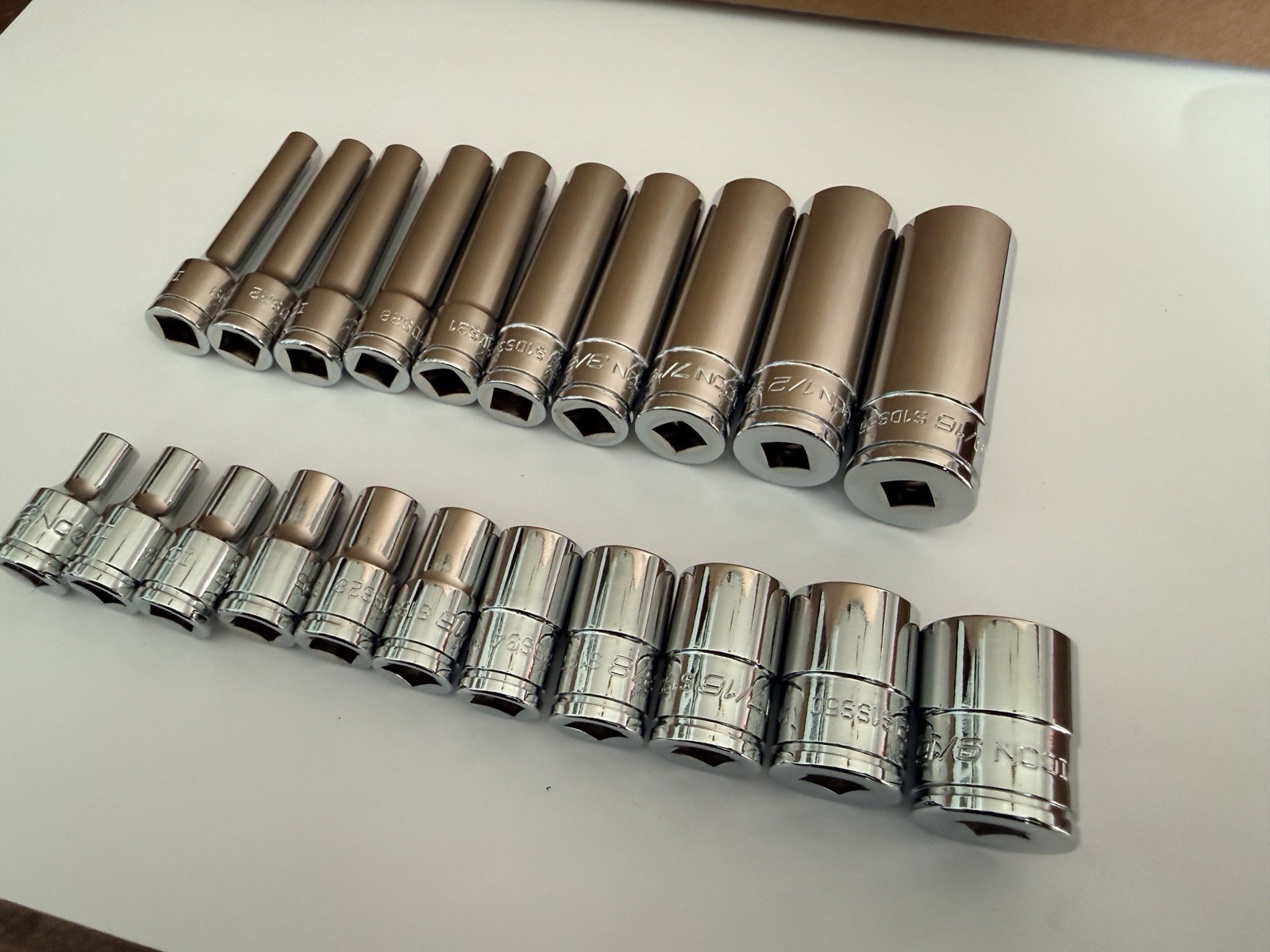 ICON Professional 1/4” Drive 6Pt SAE Shallow/Deep Socket Chrome-Choose Size SAE