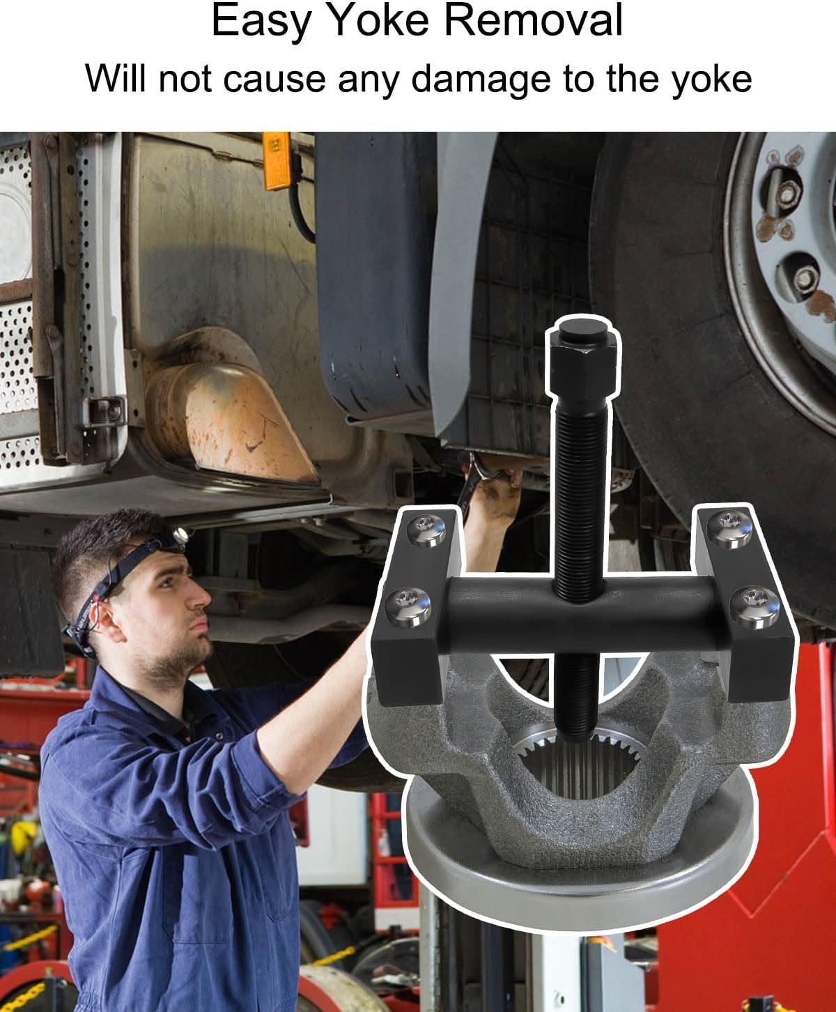 Durable High-Grade Steel Yoke Removal Tool – Safe & Easy Operation for Trucks