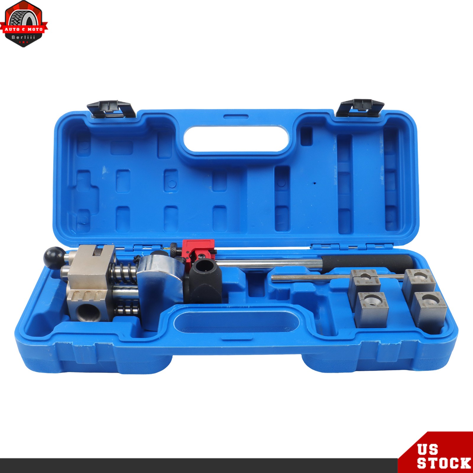 Brake Line Flaring Tool Kit for 3/16″-3/8″ Tubing Single, Double, Bubble Flare
