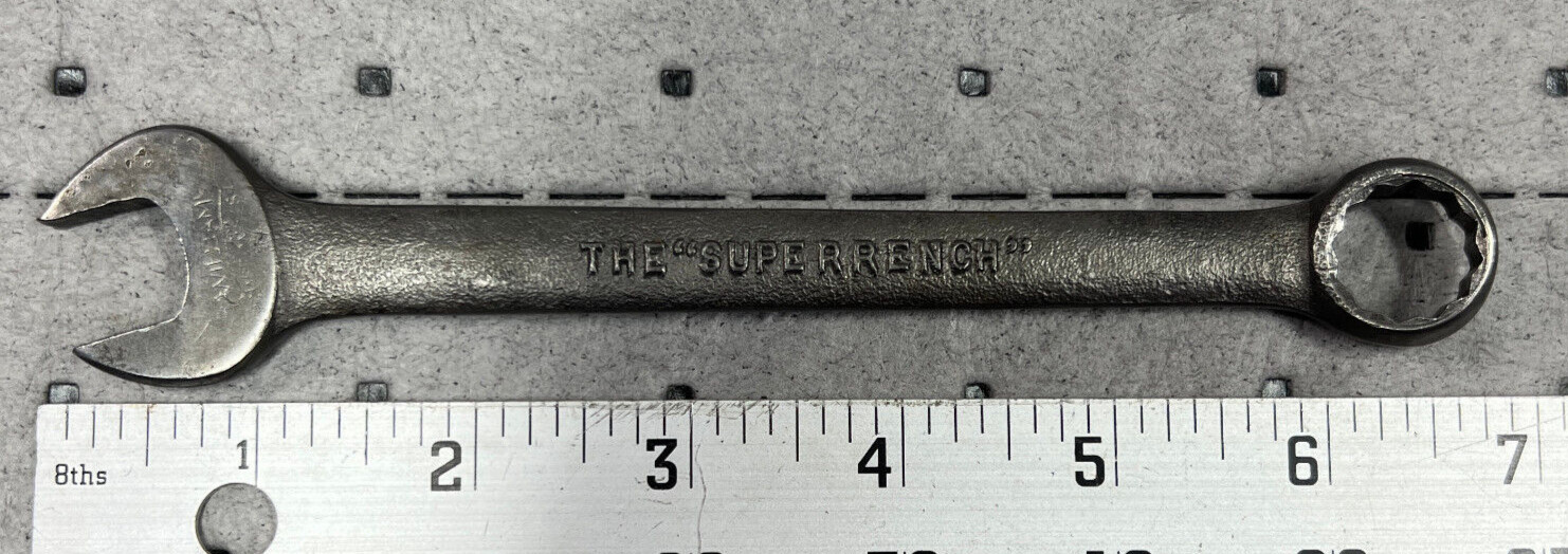Vintage Williams Superrench 1163 9/16″ 12 Point Combination Wrench SAE Made USA