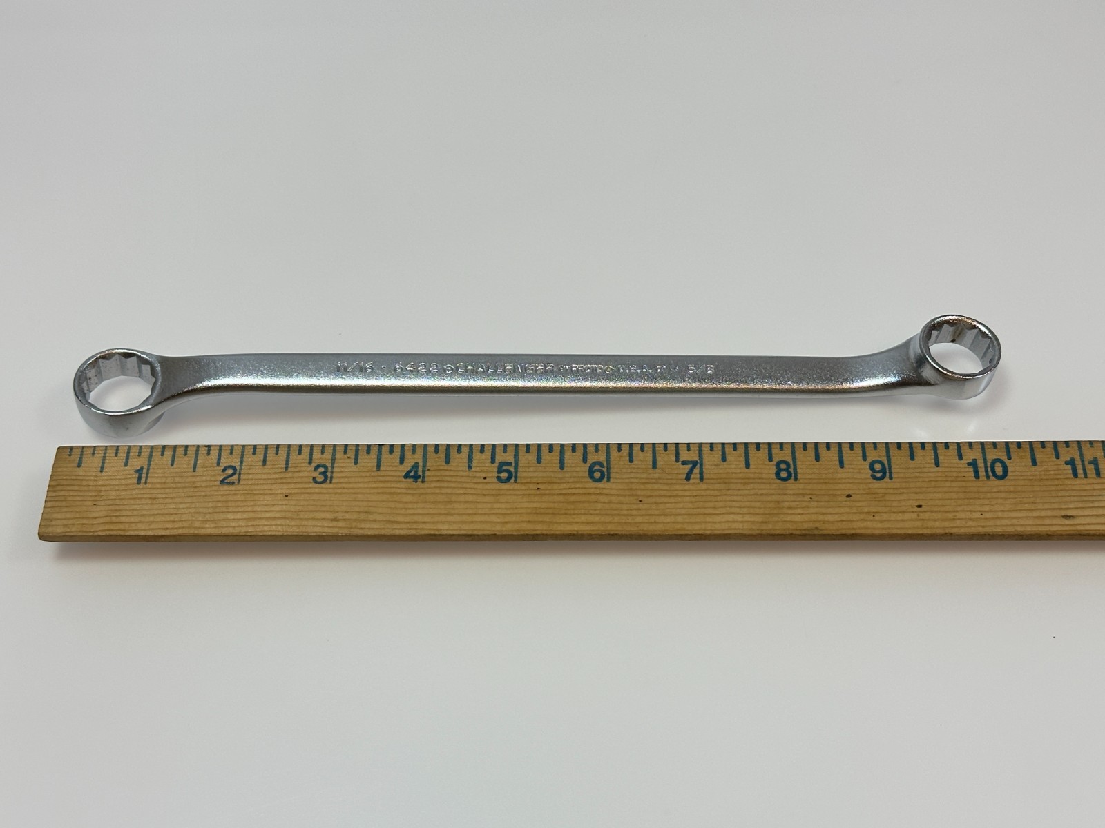 🇺🇸 Challenger by PROTO (New NOS) 6422 SAE 11/16 x 5/8 Offset Box Wrench 12 Pt.