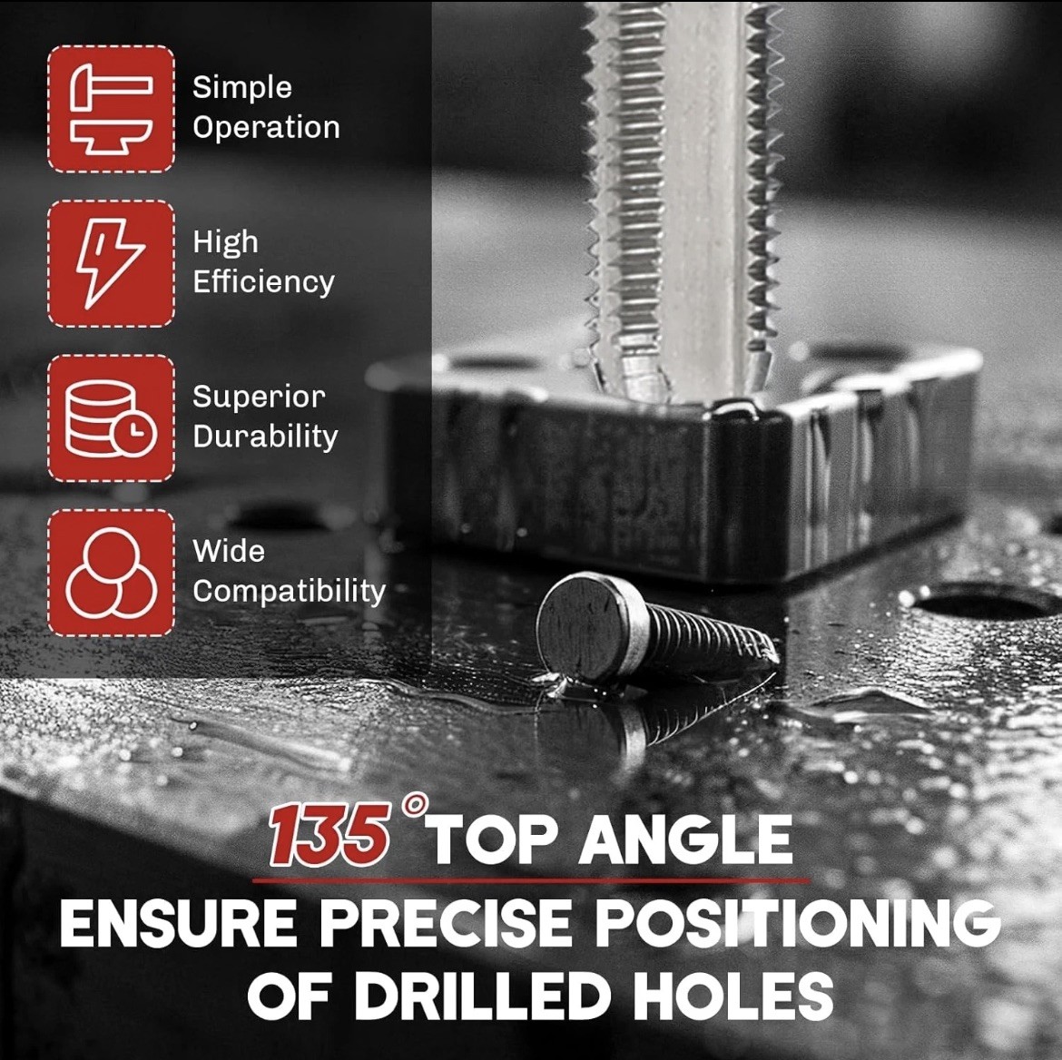 M5 M6 M8 M10 M12 Helicoil Thread Repair 131Pcs Set & Metric Rethreading Tool Kit