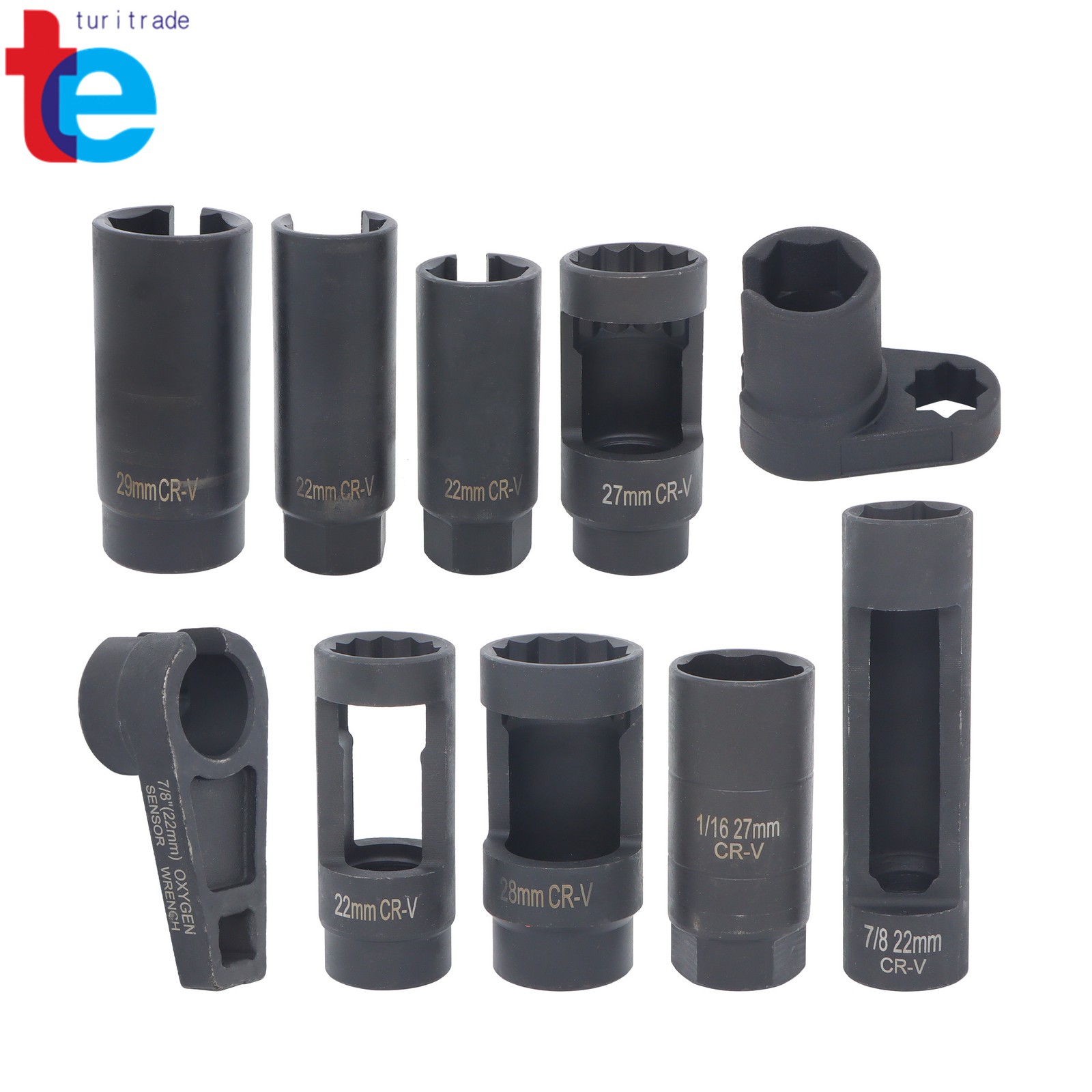 10Pcs Oxygen Sensor Socket Set Sensor Oil Pressure Sending Unit Removal Tool