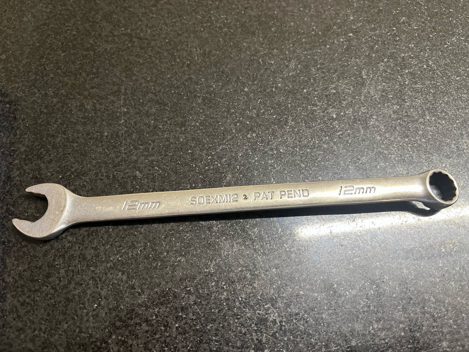 Snap On 12 mm 12-Point Metric Flank Drive Plus Combination Wrench SOEXM12