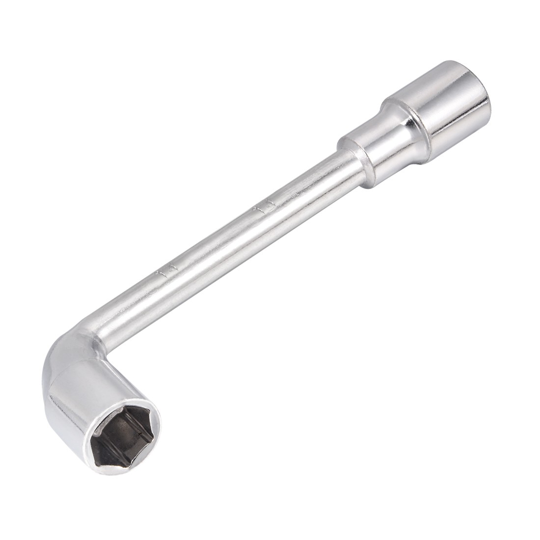14mm Metric L Shaped Angled Open Hex 6 point Socket Wrench Silver New