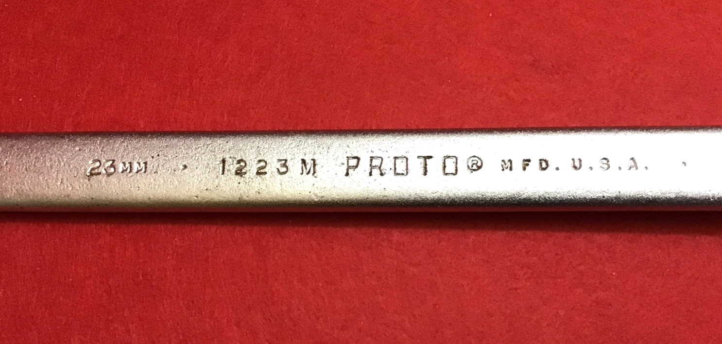 NEW PROTO PROFESIONAL METRIC 7mm-23mm 16Pc.COMBINATION WRENCH SET 12Pt.WITH ROLL