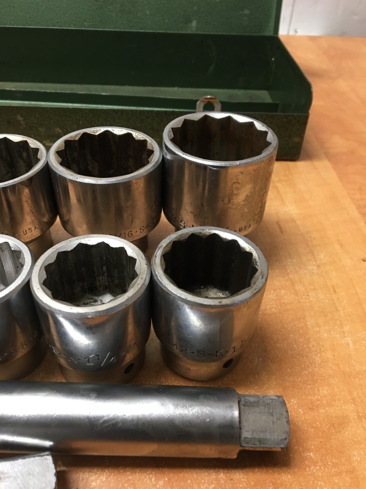 SK Tools 3/4 Drive 17pc Socket Set SAE 7/8 to 1-13/16″” Sockets Extensions READ