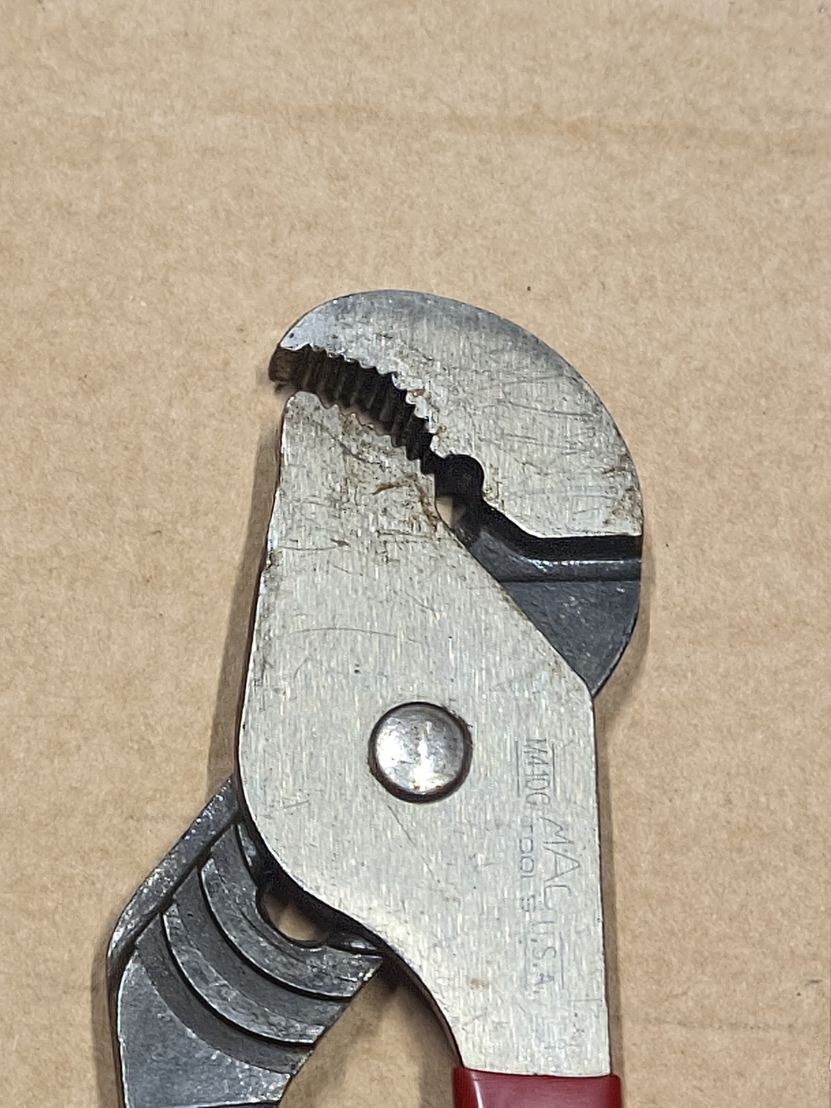 Lot of 2 MAC Tools USA Pliers Water Pliers Gripping M420G M410G
