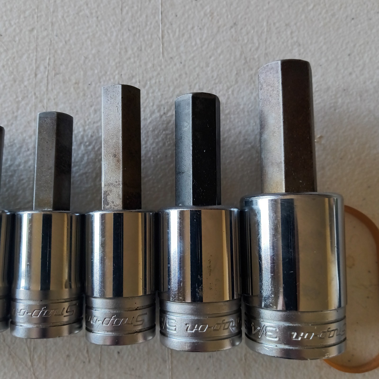 Snap-on 1/2″ Drive Allen/Hex SAE Socket Bit Set 5/16-3/4, 7 piece set