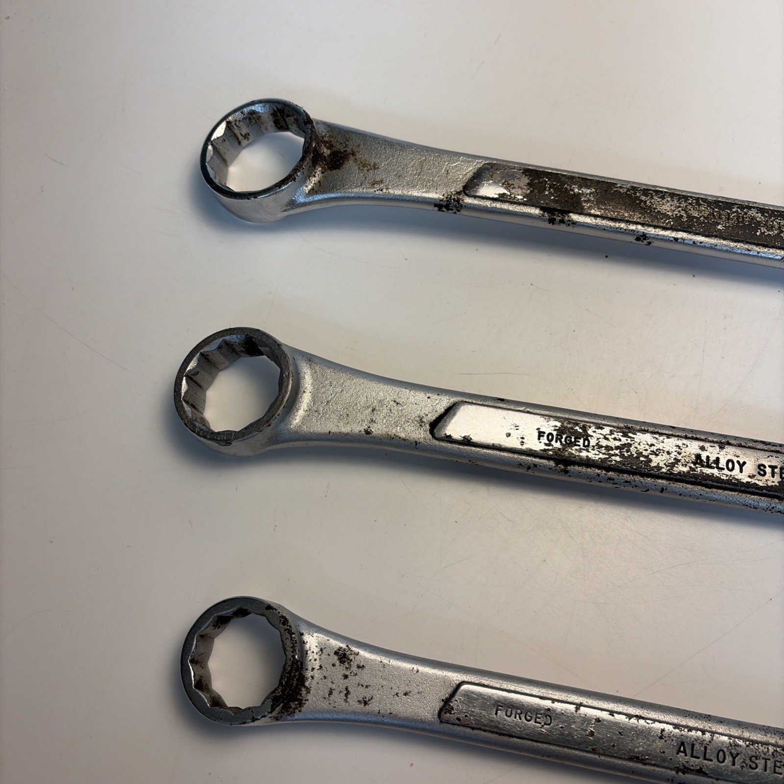Vintage Husky USA Combination Wrench Set CC32 CC36 CC40 1″ – 1-1/4″