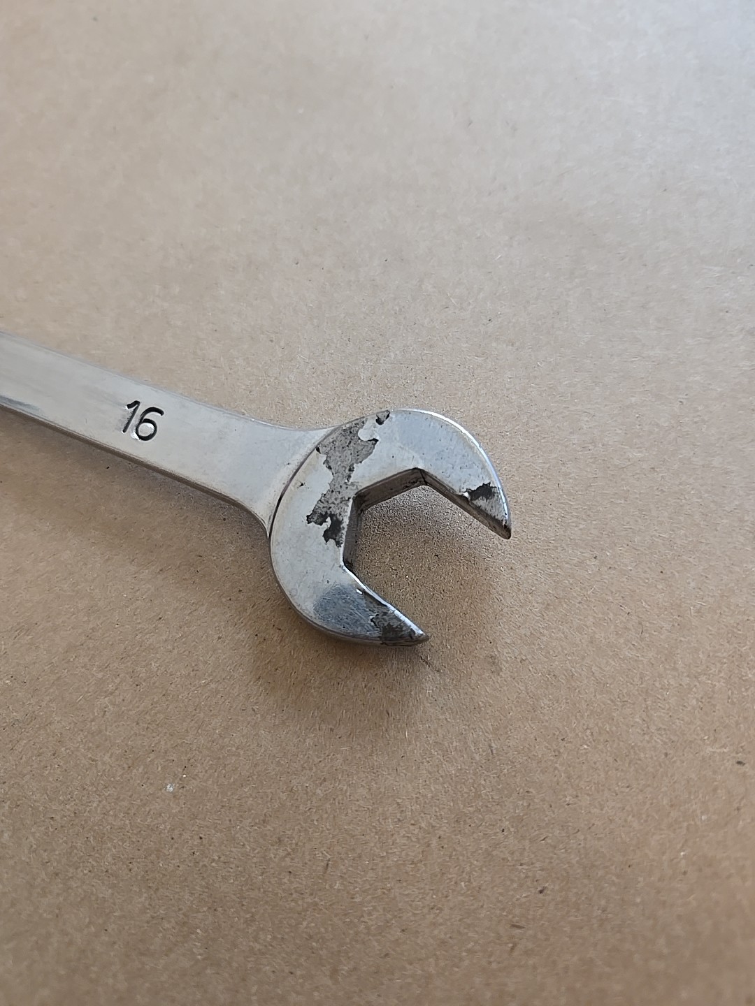 Mac Tools 16MM 12PT Metric Chrome Combination Wrench USA Ugly M16CW