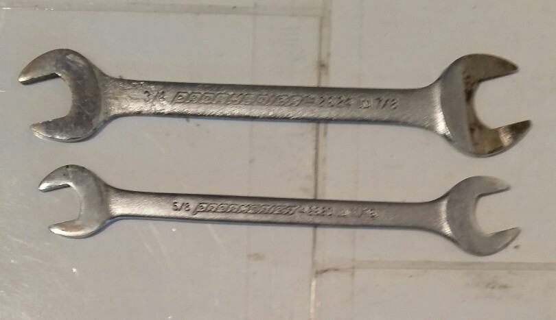 Pro America USA 2620 2624 5/8″ 11/16″ 3/4″ 7/8″ DOUBLE OPEN ENDED END WRENCHES