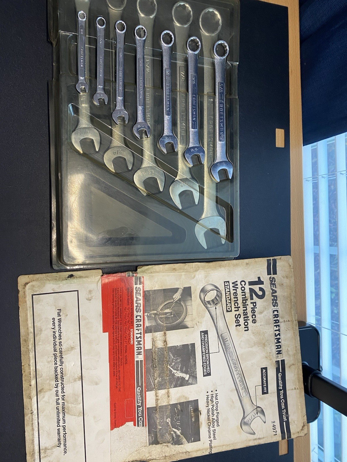 Craftsman Combo Wrench SAE Set Chrome Molybdenum BF Japan 1/4” to 1″ READ