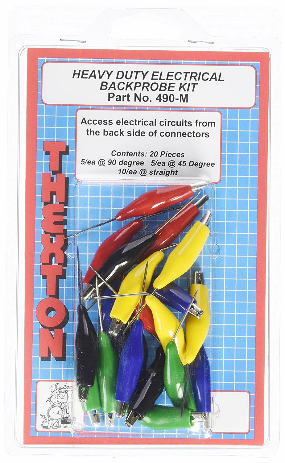 Thexton THE490M Mixed Heavy Duty Electrical Back Probe Kit New Free Shipping USA