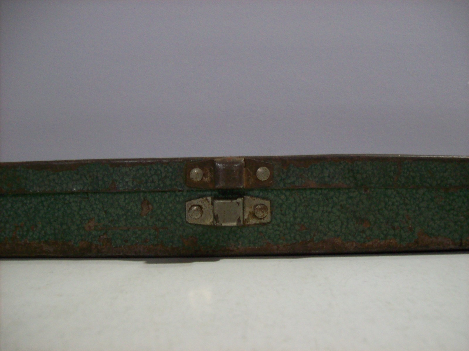 EMPTY Vintage S-K Tools Green Metal Socket Set Case Box, 15″L x 3″ W x 1.5″ T