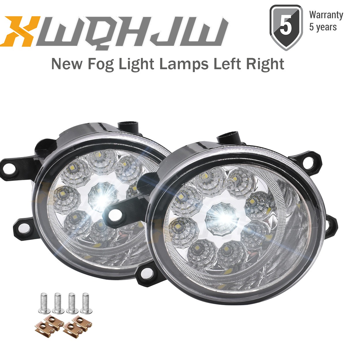 For Toyota Highlander 2008-2010 Front Bumper LED Fog Lights Lamp Left&Right Side