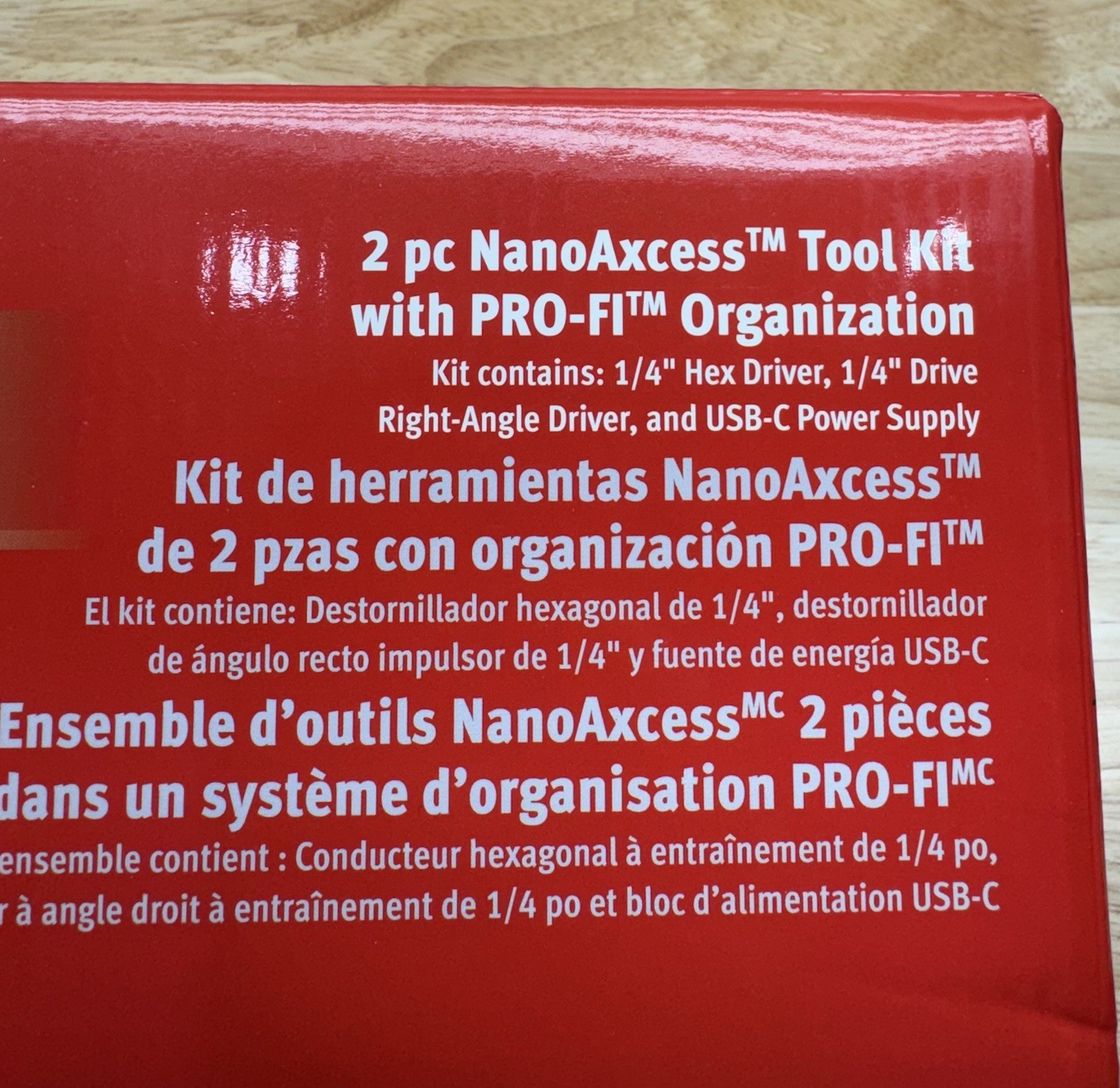 Snap-on Tools NEW 1/4” Drive & Hex 2pc NanoAxcess Tool Kit In Foam CTNN2Q3KF
