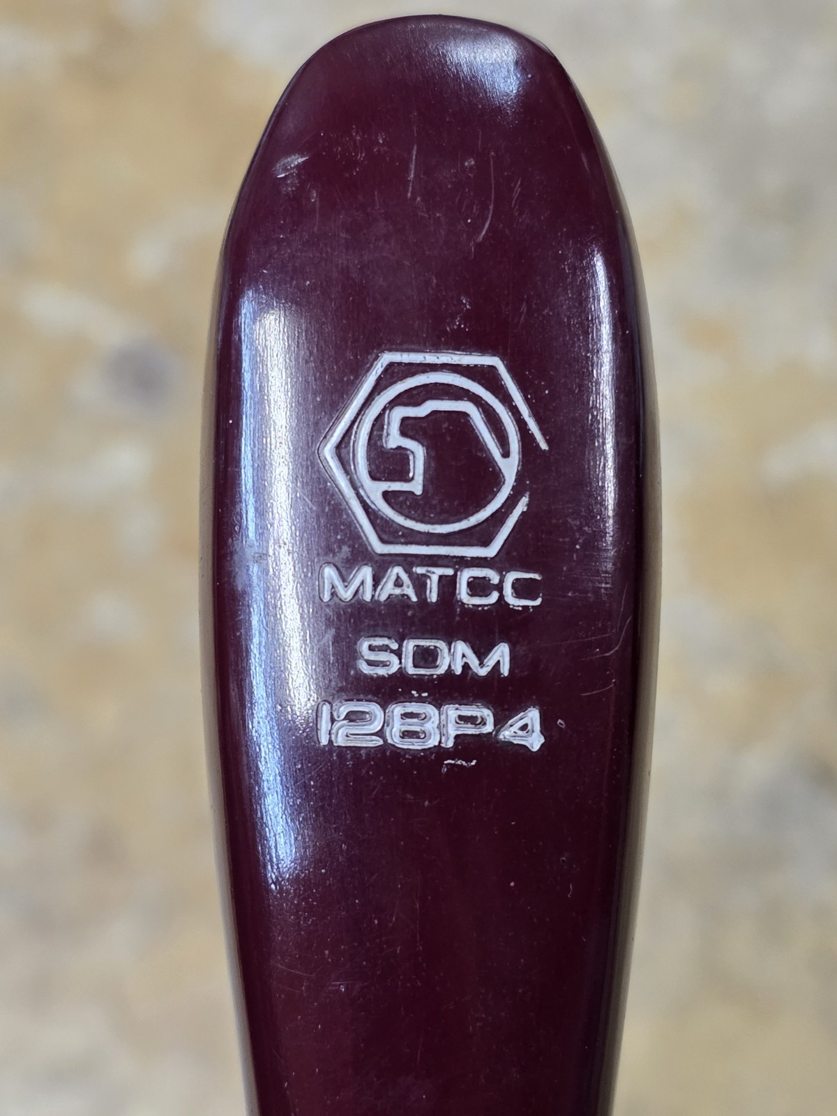 Matco Tools SDM128P4 #4 Philips Drive Screwdriver Maroon Handle USA
