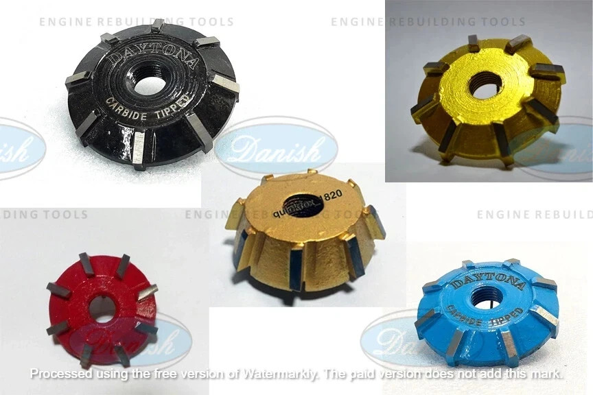 CHEVY 350 SMALL BLOCK 2.050 & 2.080 VALVE SEAT CUTTER KIT 30-45-60 CARBIDE