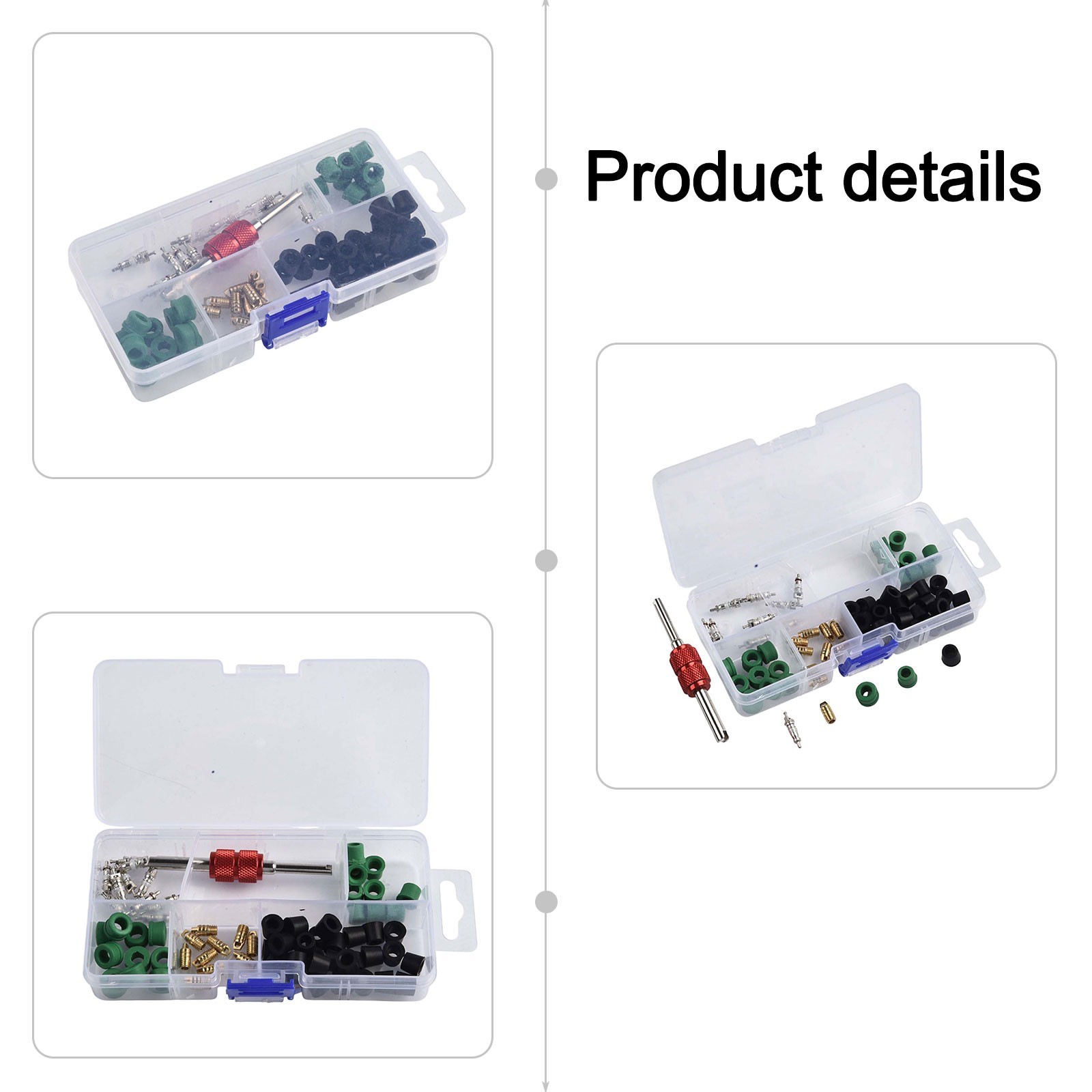 Efficient AC Repair Tool Set 71pcs Including Valve Cores and Accessories