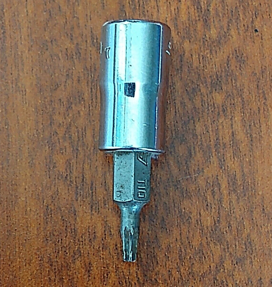 SNAP ON TTX10E, 1/4″ DRIVE, T10, TORX BIT.