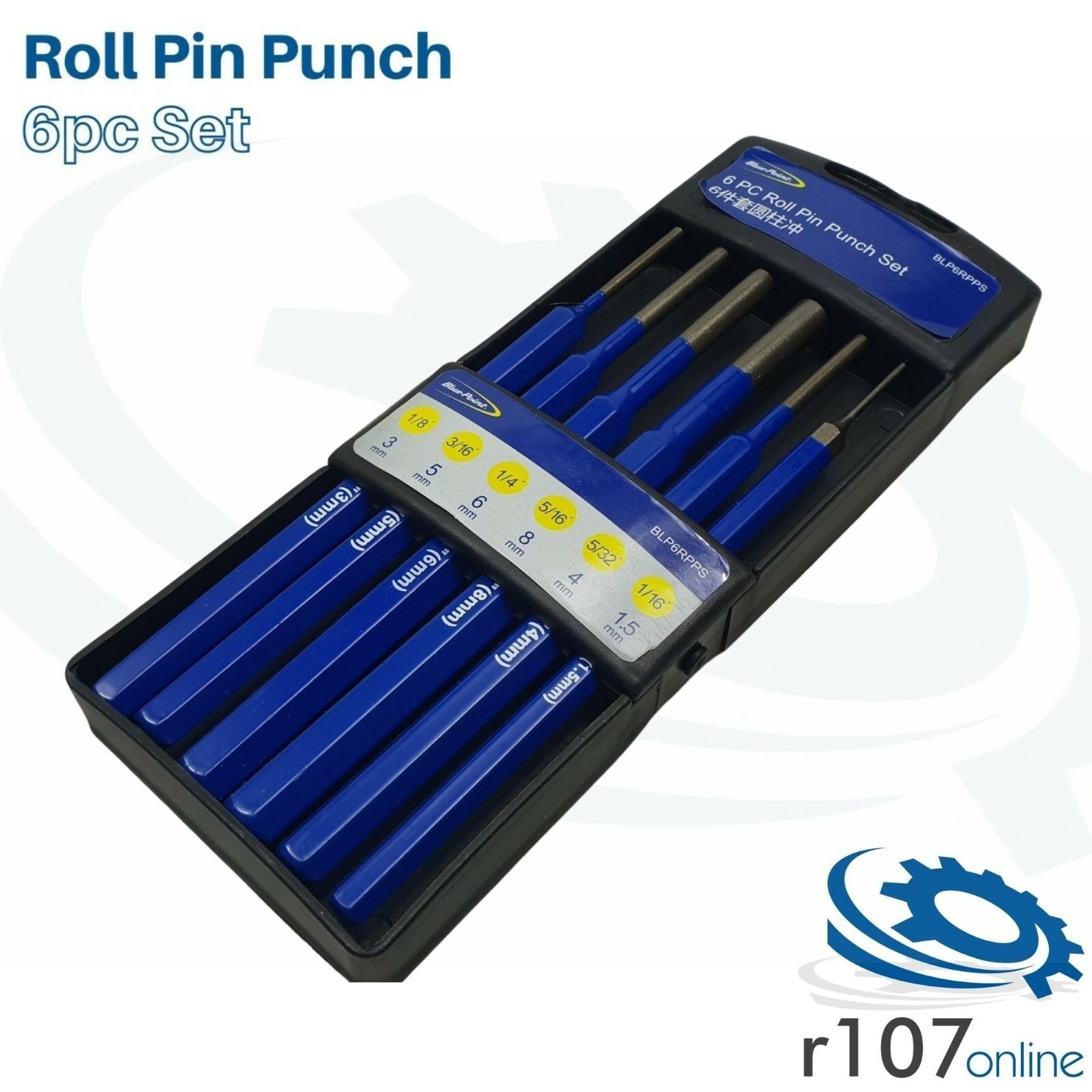 Blue Point 6pc Roll Pin Punch Set – As sold by Snap On.