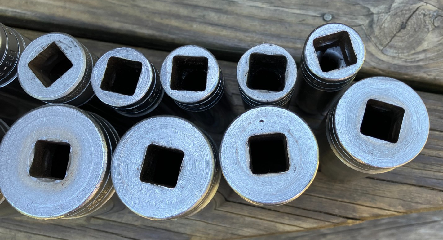 SNAP-ON 14 pc 1/2″ Drive 12-Point SAE Deep Socket Set 1/2- 1-3/8″
